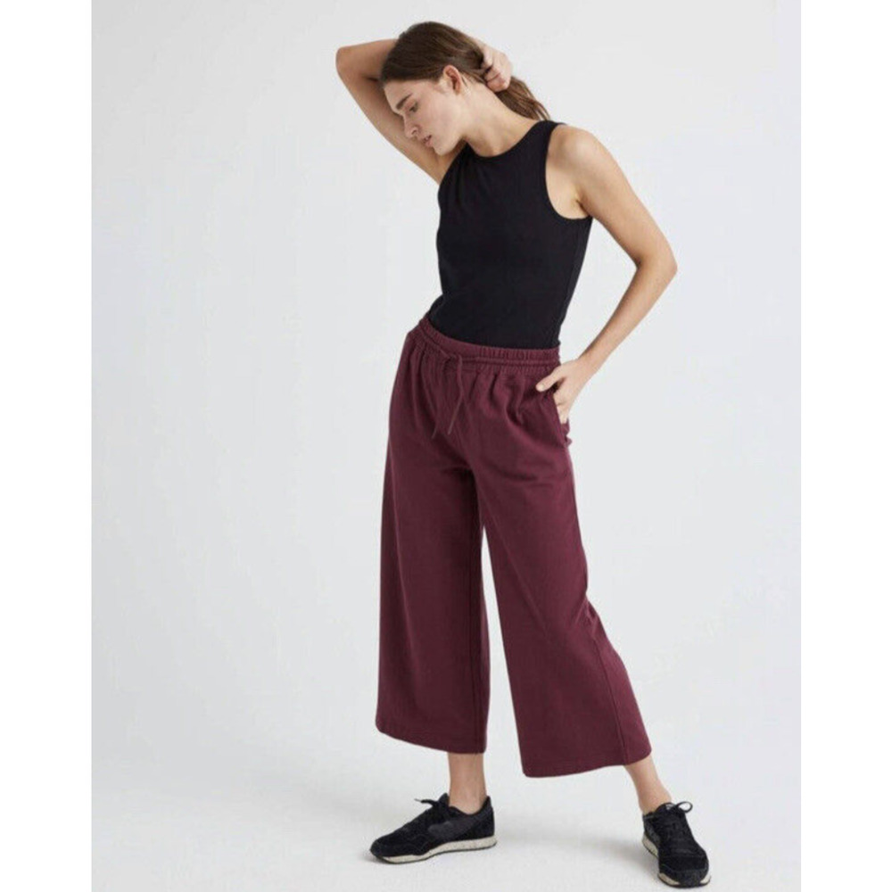 Richer Poorer M Sweatpants Wide Leg French Terry Light Washed Maroon Fig Pants